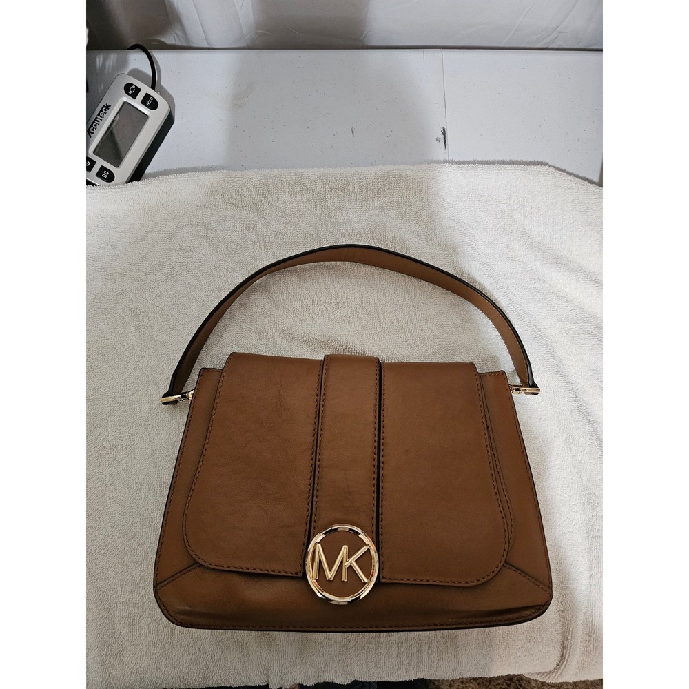 Michael‎ Kors Brown Leather Satchel Top Handle Designer Bag